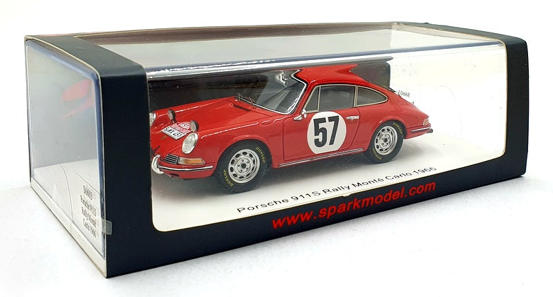 Spark 1/43 Scale S6603 - Porsche 911S #57 Monte-Carlo Rally 1966