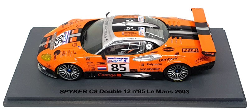 Replicars 1/43 Scale RC85 - Spyker C8 Double 12 #85 Le Mans 2003 - Orange