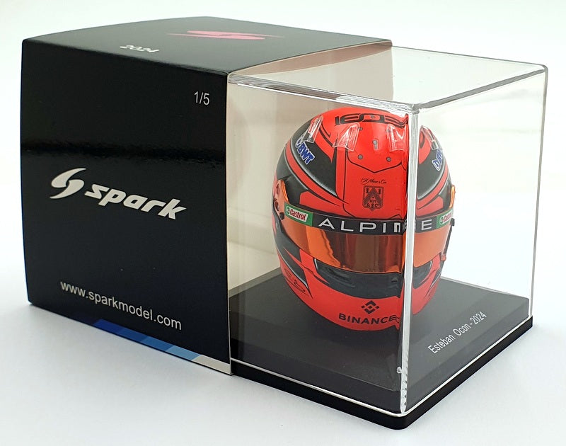 Spark Model 1/5 Scale 5HF138 - F1 BWT Alpine F1 Team Helmet Esteban Ocon 2024