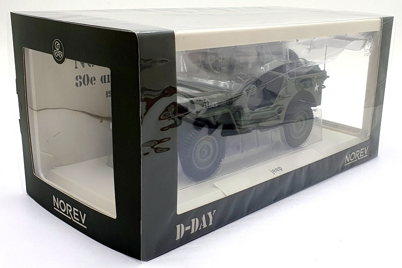 Norev 1/18 Scale Diecast 189016 - Jeep Army 1944 D-Day - Green