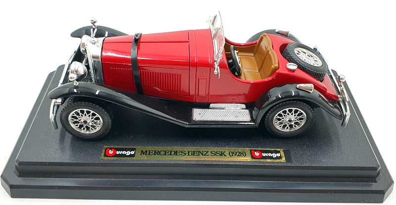 Burago 1/24 Scale Diecast 1509 - 1928 Mercedes Benz SSK - Red/Black