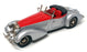 Tin Wizard 1/43 Scale TW320-2 - 1938 Horch 855 Roadster - Silver/Red