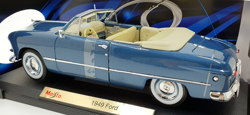 Maisto 1/18 Scale Diecast 31682 - 1949 Ford Convertible - Metallic Blue