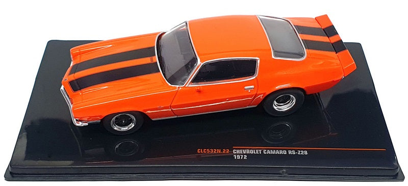 IXO Models 1/43 Scale CLC532N.22 - 1972 Chevrolet Camaro RS-Z28 - Orange/Black