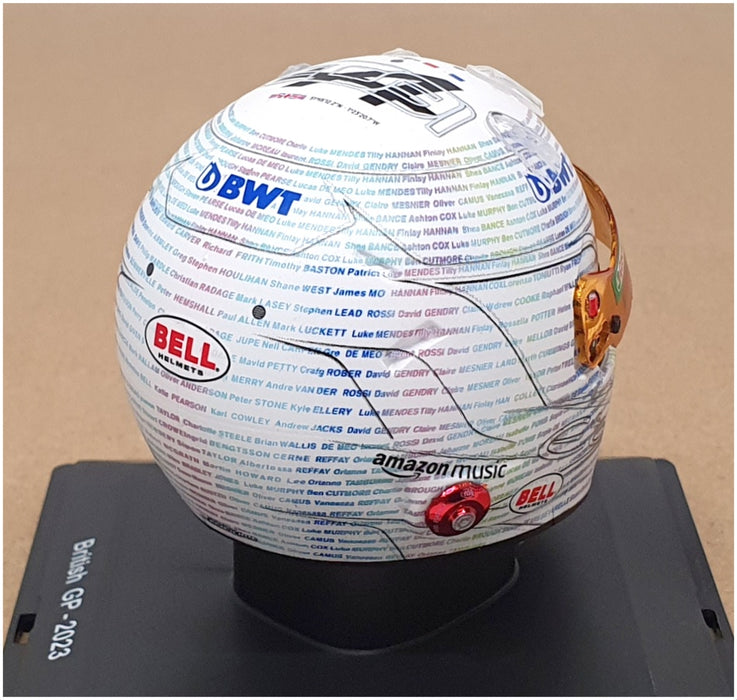 Spark 1/5 Scale 5HF118 - Helmet F1 BWT Alpine E. Ocon British GP 2023