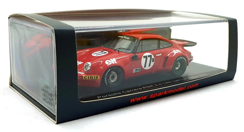 Spark 1/43 Scale S3531 - Porsche Carrera RSR 3.0 #77 14th 24h Le Mans 1976