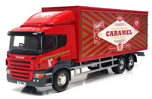 Corgi 1/50 Scale Diecast CC14202 - Scania P Box Lorry (Tunnock's) Red