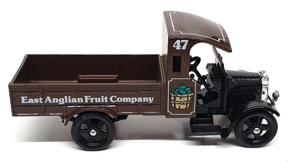 Corgi Appx 13cm Long C820 - Thornycroft Van "East Anglian Fruit Co" - Brown