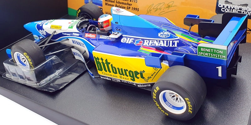 Minichamps 1/18 Scale 510 952901 - Benetton Renault B195 Schumacher Winner GP95