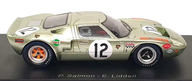 Spark 1/43 Scale S4539 - Ford GT40 #12 24H Le Mans 1968 - Met Lt Green