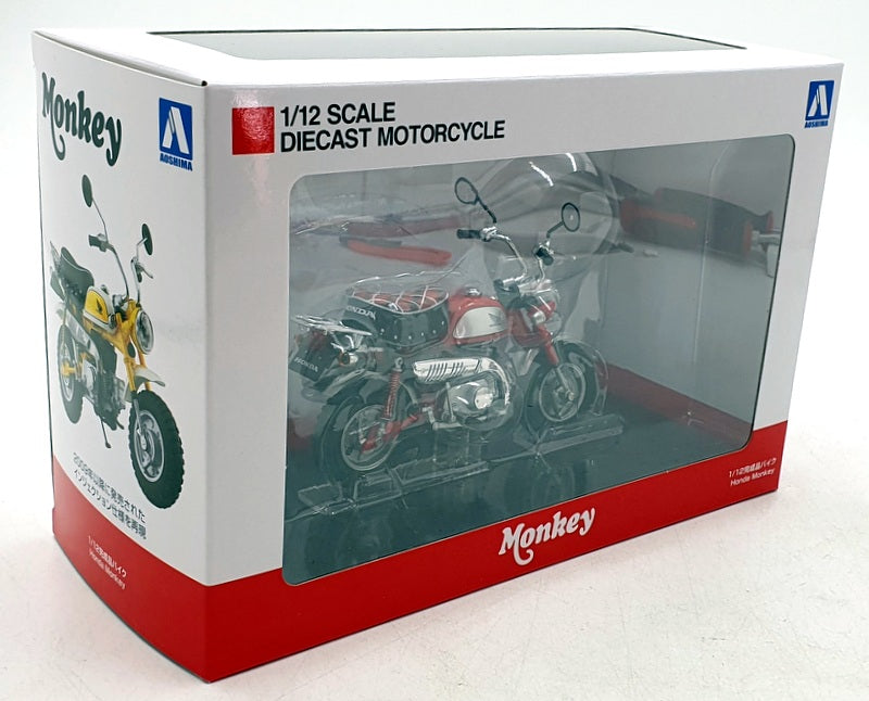 Aoshima 1/12 Scale 111253 - Honda Monkey Motorbike - Red