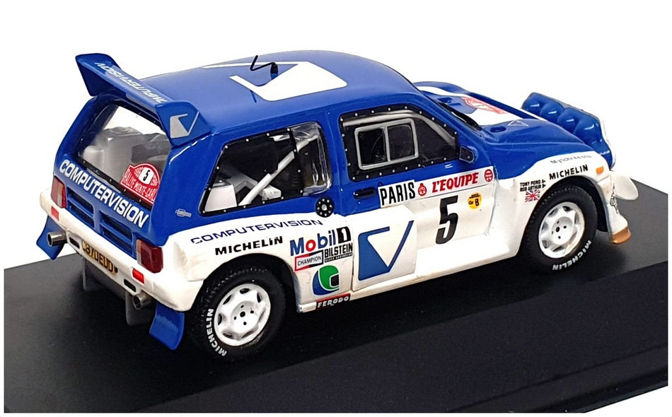 Ixo 1/43 Scale RAC033 - MG Metro 6R4 #5 Monte Carlo 1986 - Blue/White