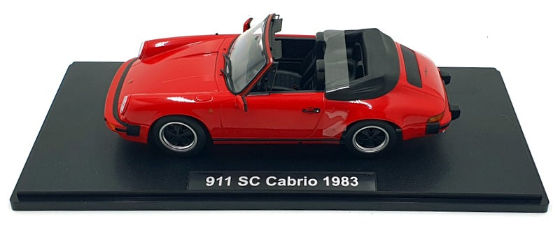 KK 1/18 Scale Diecast KKDC180752 - 1983 Porsche 911 SC Cabrio - Red