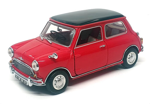 Franklin Mint 1/24 Scale B11WS08 - 1967 Morris Mini Cooper S - Red/Black