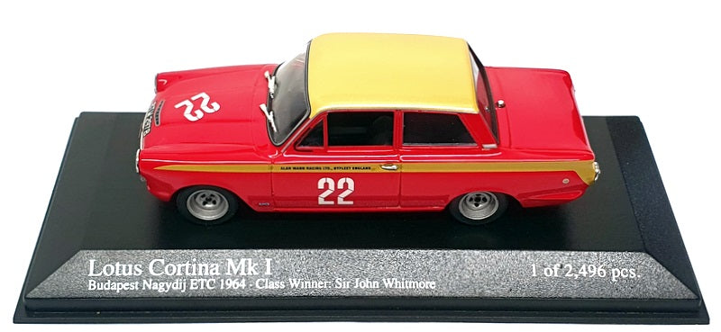 Minichamps 1/43 Scale 400 648222 - Lotus Cortina Mk1 ETCC '64 SIGNED J. Whitmore