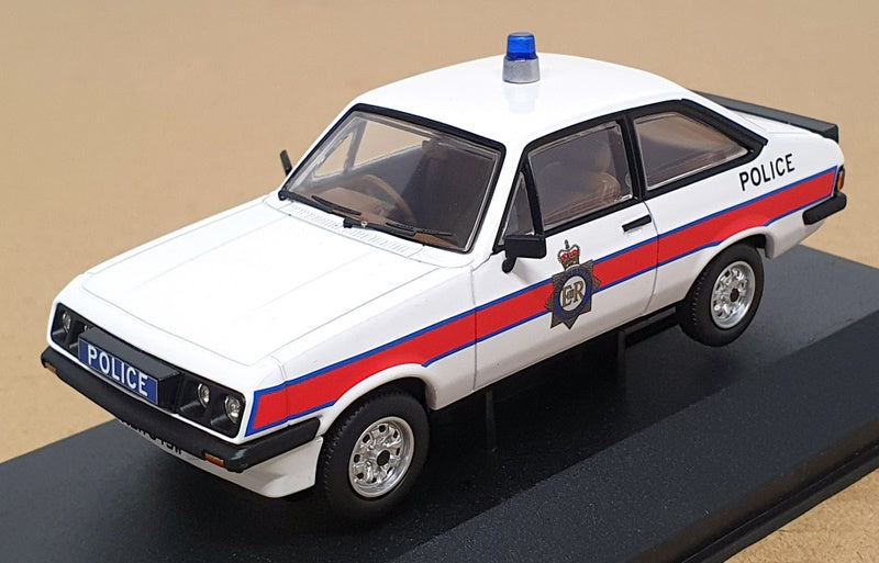 Vanguards 1/43 Scale VA14904 - Ford Escort Mk2 Merseyside Police - White