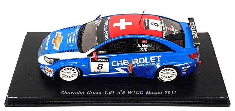 Spark 1/43 Scale S2499 - Chevrolet Cruze 1.6T #8 WTCC Macau 2011