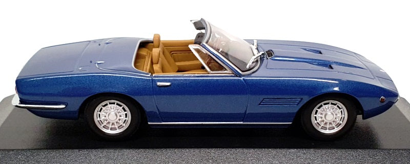 Minichamps 1/43 Scale 400 123330 - 1969 Maserati Ghibli Spider - Met Blue