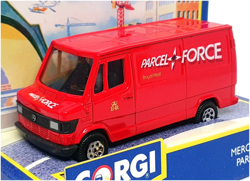 Corgi Appx 10cm Long Diecast 91670 - Mercedes Benz 207D Van (Parcelforce) Red