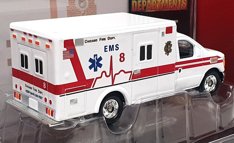 Corgi Appx 8.5cm Long CS90245 - Ford E-350 Ambulance Chicago Fire Dept. - White