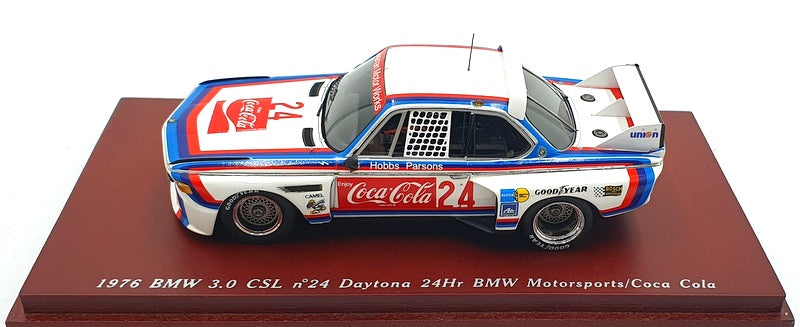 TSM Model 1/43 Scale TSM114347 - 1976 BMW 3.0 CSL #24 Daytona 24Hr BMW Coco-Cola