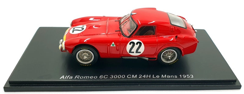 Spark 1/43 Scale S4703 - Alfa Romeo 6C 3000 CM #22 24h Le Mans 1953