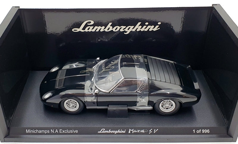 Kyosho 1/18 Scale Diecast 08313MN - Lamborghini Miura P400 SV - Black