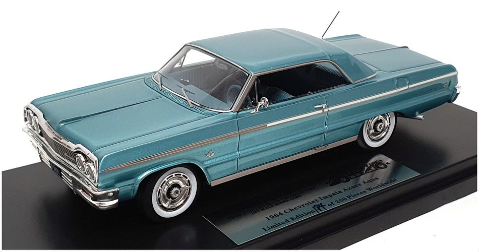 Goldvarg 1/43 Scale GC-073B - 1964 Chevrolet Impala - Azurre Aqua