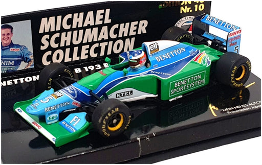 Minichamps 1/43 Scale 510 430011 - Benetton Ford B193B Japan Test '94 Schumacher