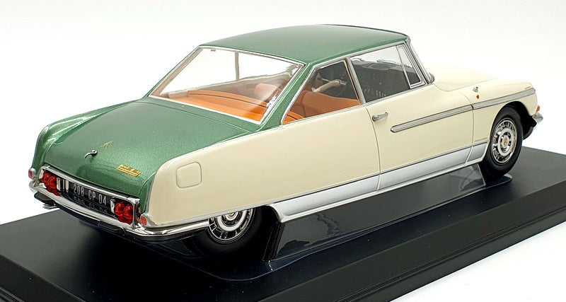 Norev 1/18 scale Diecast 181751 - 1968 Citroen DS 21 Le Leman Ivory / Met. Green