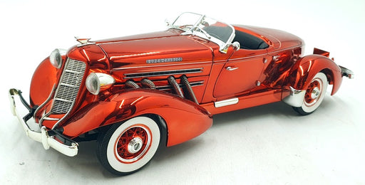 Ertl 1/18 Scale Diecast 101124M - 1935 Auburn Boattail Speedster Met Chrome Red