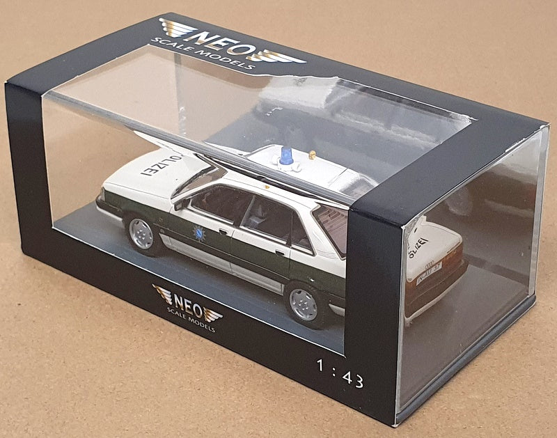 Neo 1/43 Scale Resin 43037 - Audi 200 Quattro 20V Polizei - White/Green