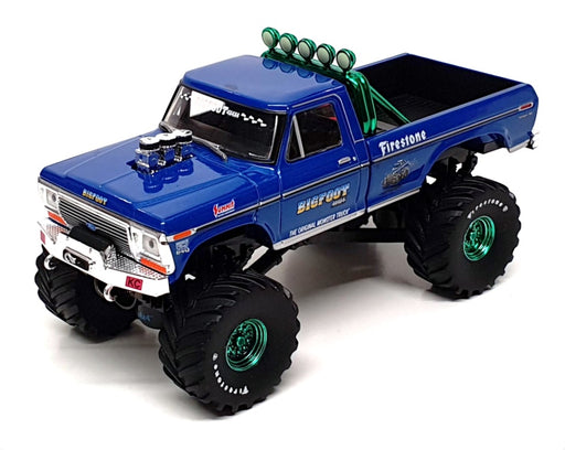 Greenlight 1/43 Scale 86097 - 1974 Ford F-250 Bigfoot Monster Truck - Blue CHASE