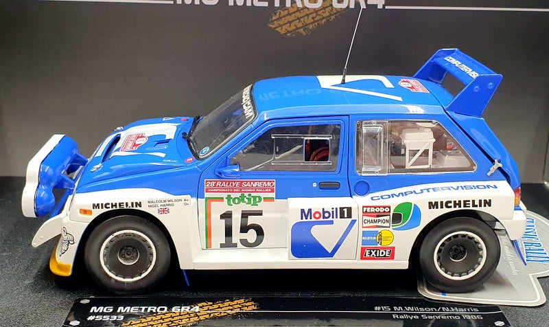 Sun Star 1/18 Scale - 5533 MG Metro 6R4 Sanremo Rally 1986 M. Wilson / N. Harris