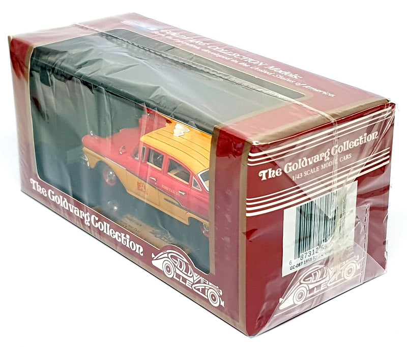 Goldvarg 1/43 Scale GC-087 - 1958 Ford Custom 300 Taxi - Red/Yellow