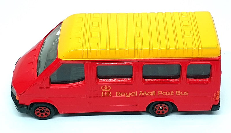 Corgi 13cm Long Diecast C676/5 - Ford Transit Royal Mail Post Bus - Red/Yellow