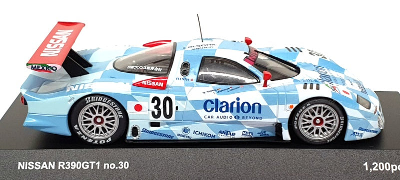 Kyosho 1/43 Scale Diecast 03421A - 1998 Nissan R390GT1 - Lt Blue