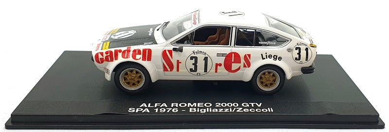 M4 Models 1/43 Scale 7165 - Alfa Romeo 2000 GTV #31 SPA 1976 - Bigliazzi/Zeccoli