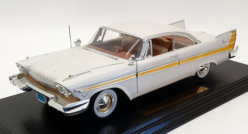 Anson 1/18 Scale Diecast 30398 - 1957 Plymouth Fury - White / Gold