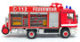 Schuco Appx 10cm Long 344 6504 - Mercedes Benz Feuerwehr Fire Engine - Red