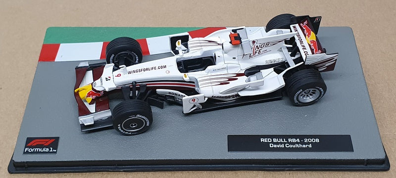 Altaya 1/43 Scale 91024N - F1 Red Bull RB4 2008 #30 David Coulthard - White