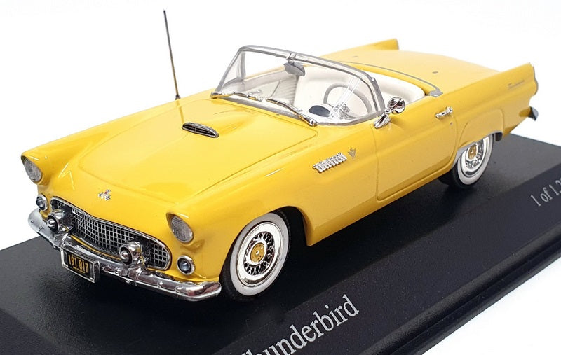 Minichamps 1/43 Scale 400 082032 - 1955 Ford Thubderbird - Yellow