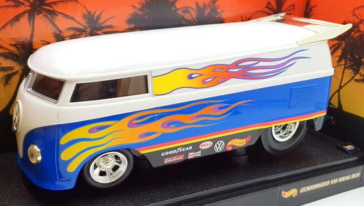 Hot Wheels 1/18 Scale Diecast 26416 - Customized VW Drag Bus Flames