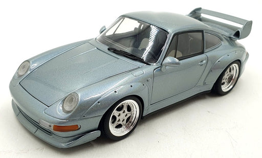 UT 1/18 Scale Diecast 9224E - Porsche 911 GT - Standox Silver/Blue