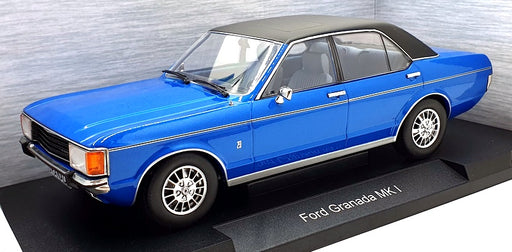 Model Car Group 1/18 Scale MCG18394 - Ford Granada MK I Met. Blue / Black LHD