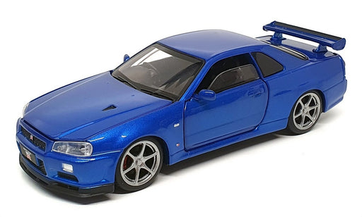 Tayumo 1/32 Scale Pull Back & Go 32115011 - Nissan GT-R34 V-Spec II - Blue