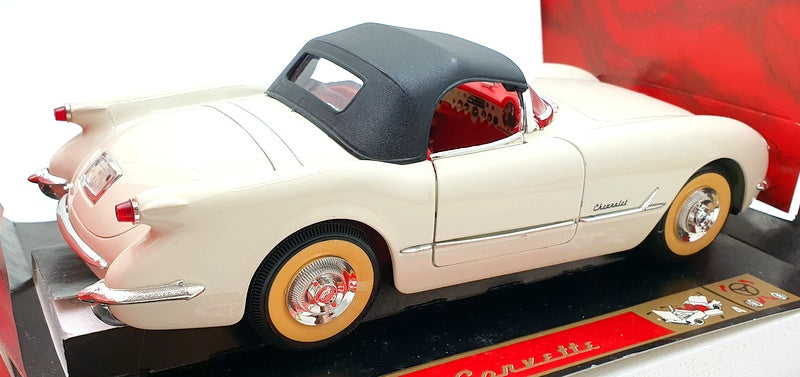 Mira 1/18 Scale Diecast 6153 - 1953 Chevrolet Corvette - Ivory White