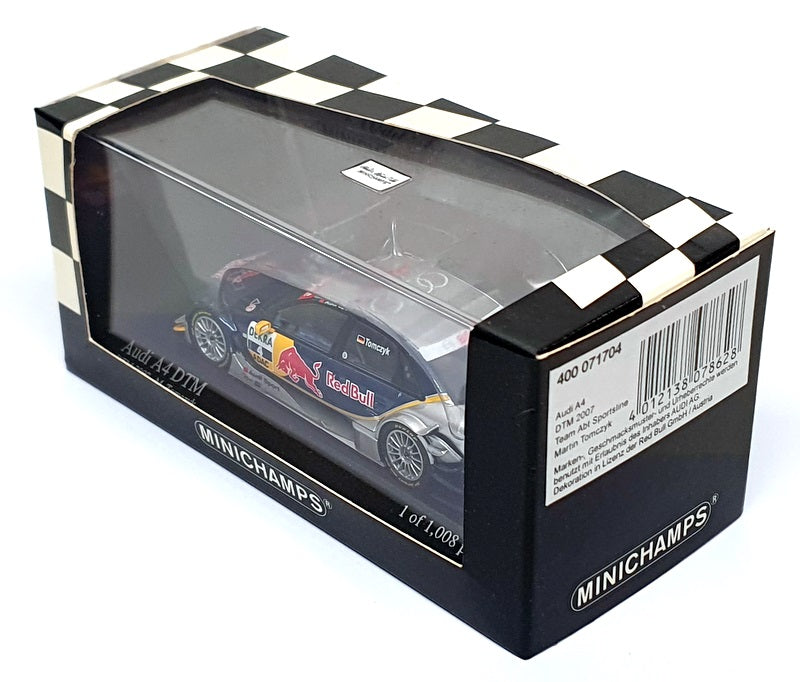 Minichamps 1/43 Scale 400 071704 - Audi A4 #4 DTM 2007 - Blue/Silver