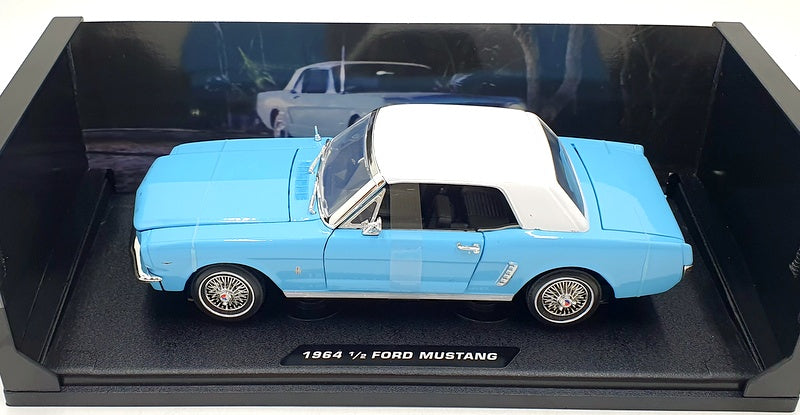 Motor Max 1/18 Scale 79834 - 007 Thunderball '64 1/2 Ford Mustang - Blue