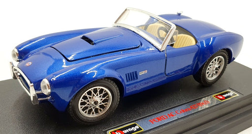 Burago 1/24 Scale Diecast 0513 - Ford AC Cobra 427 1965 - Blue